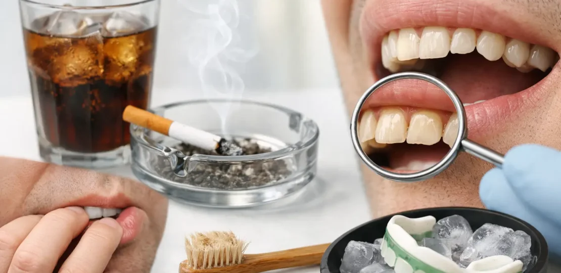 ¿Qué hábitos que desgastan los dientes evitar?