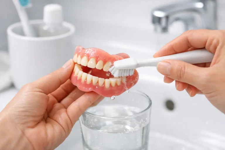 Cómo limpiar una prótesis dental removible