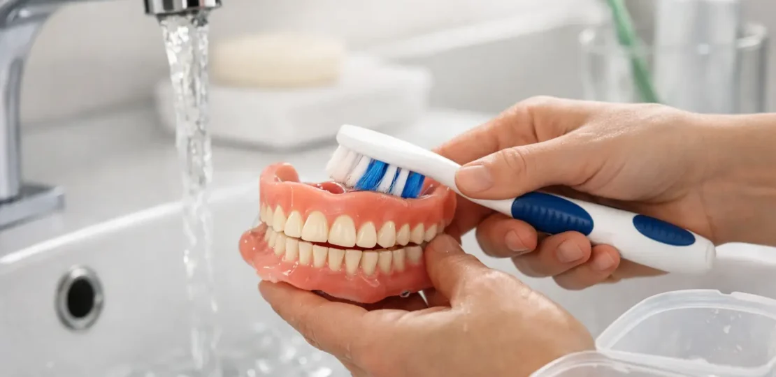 Cuidados de la prótesis dental removible