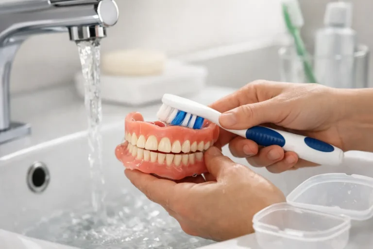Cuidados de la prótesis dental removible