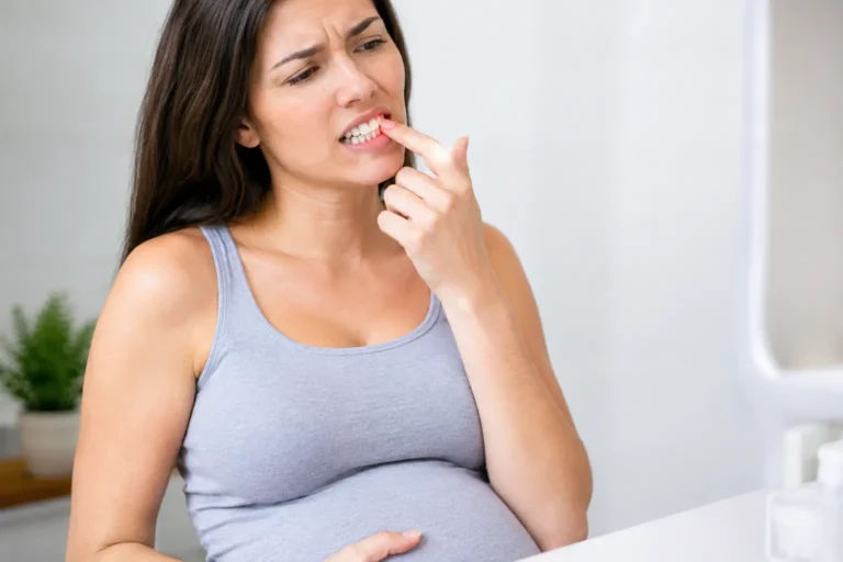 Ejemplo de gingivitis por embarazo y qué hacer